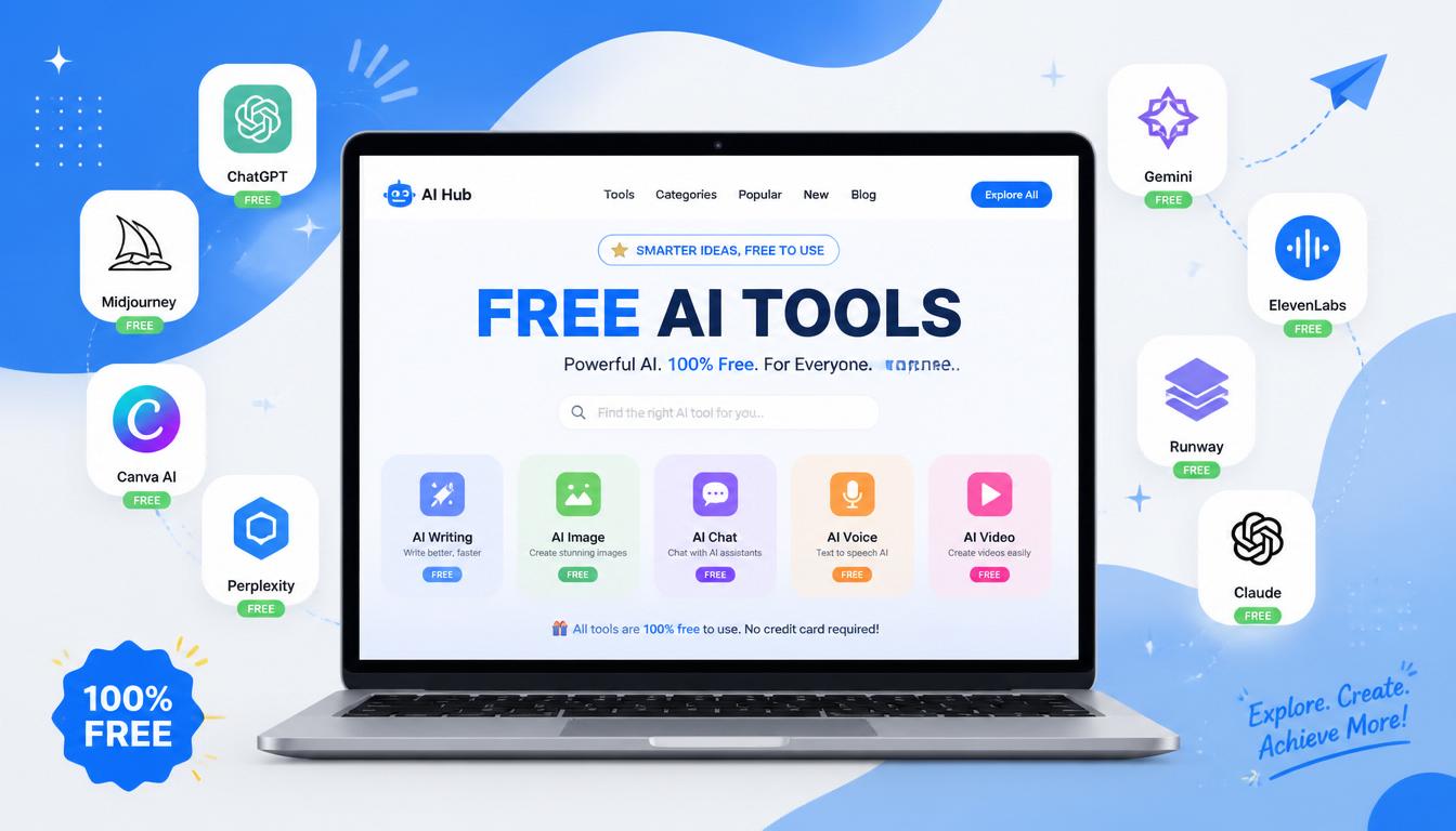 Free AI tools for freelancers collection 2026 no credit card