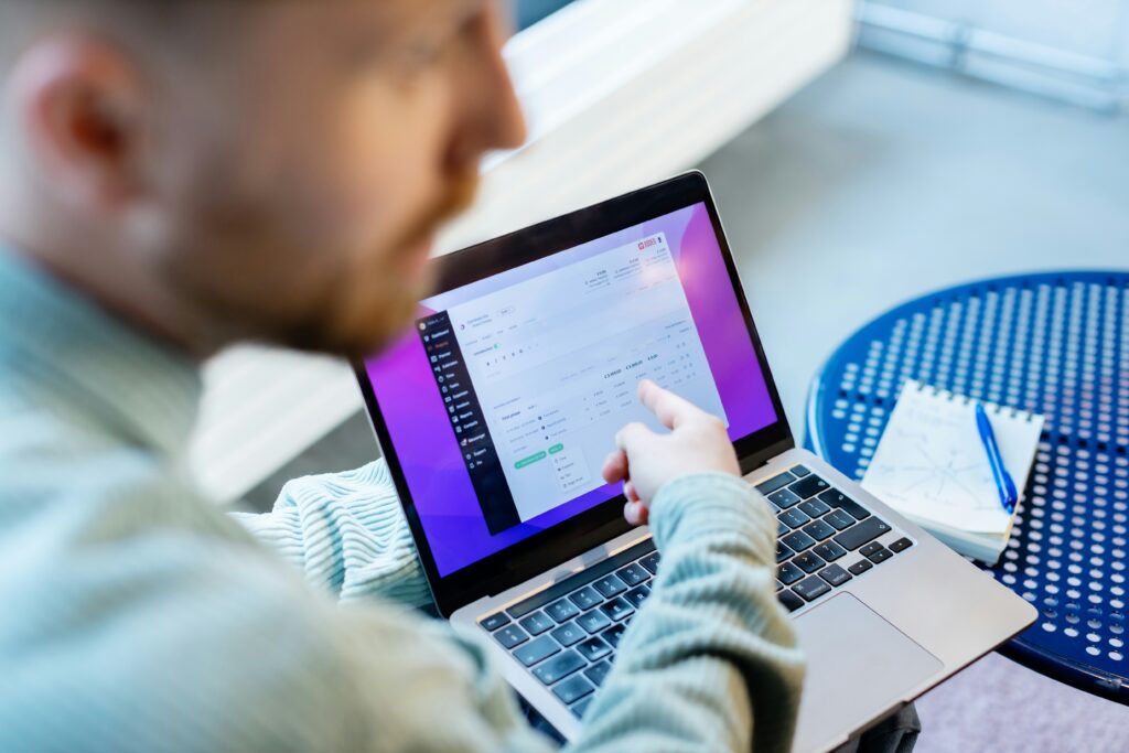 Beginner about to land your first freelance client using AI on laptop
